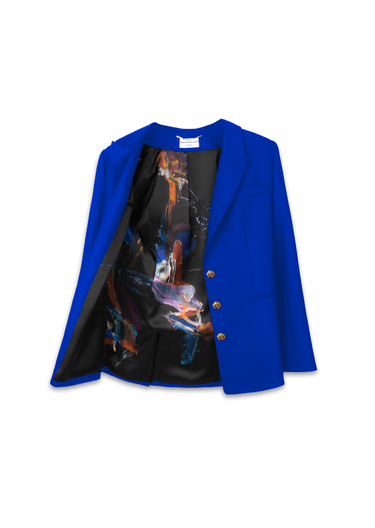 Limited Edition Blazer with Original Art Print Lining